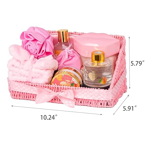 Miniatura 8 de Juego de 21 cestas de regalo de spa para mujer, juego de 21 cestas de regalo para el baño y el cuerpo, juego de regalo para San Valentín, día de la