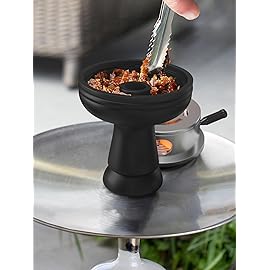 Black Silicone Hookah Bowl Set Silicone - Hookah Head Bowl Premium Shisha Bowls Phunnel Hookah Bowls for Smoking - Hookah Top