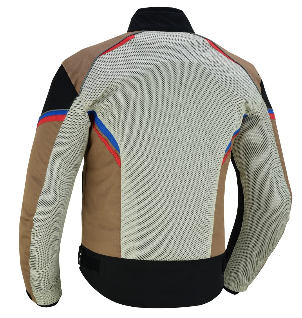 LOVO - Chaqueta Perforada Tricapa de Verano para Moto Hombre - Chaqueta Moto Hombre Verano Ligera y Transpirable - Protecciones Homologadas Incluidas - Cazadora Moto Hombre de Alta Resistencia