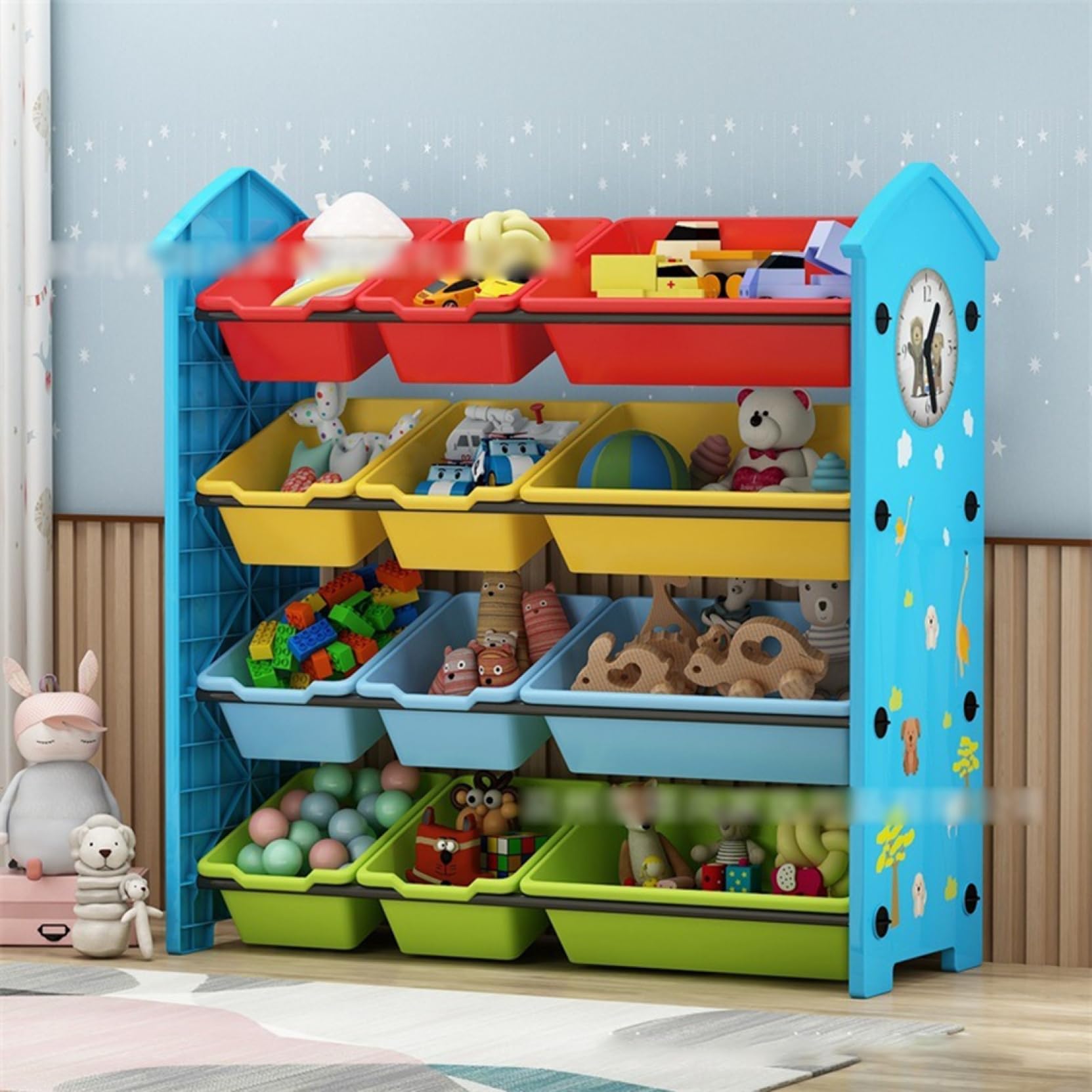 収納BOX おもちゃ箱 Amazon.co.jp: おもちゃ箱 おもちゃボックス 62*30*64cm 組立簡単 収納