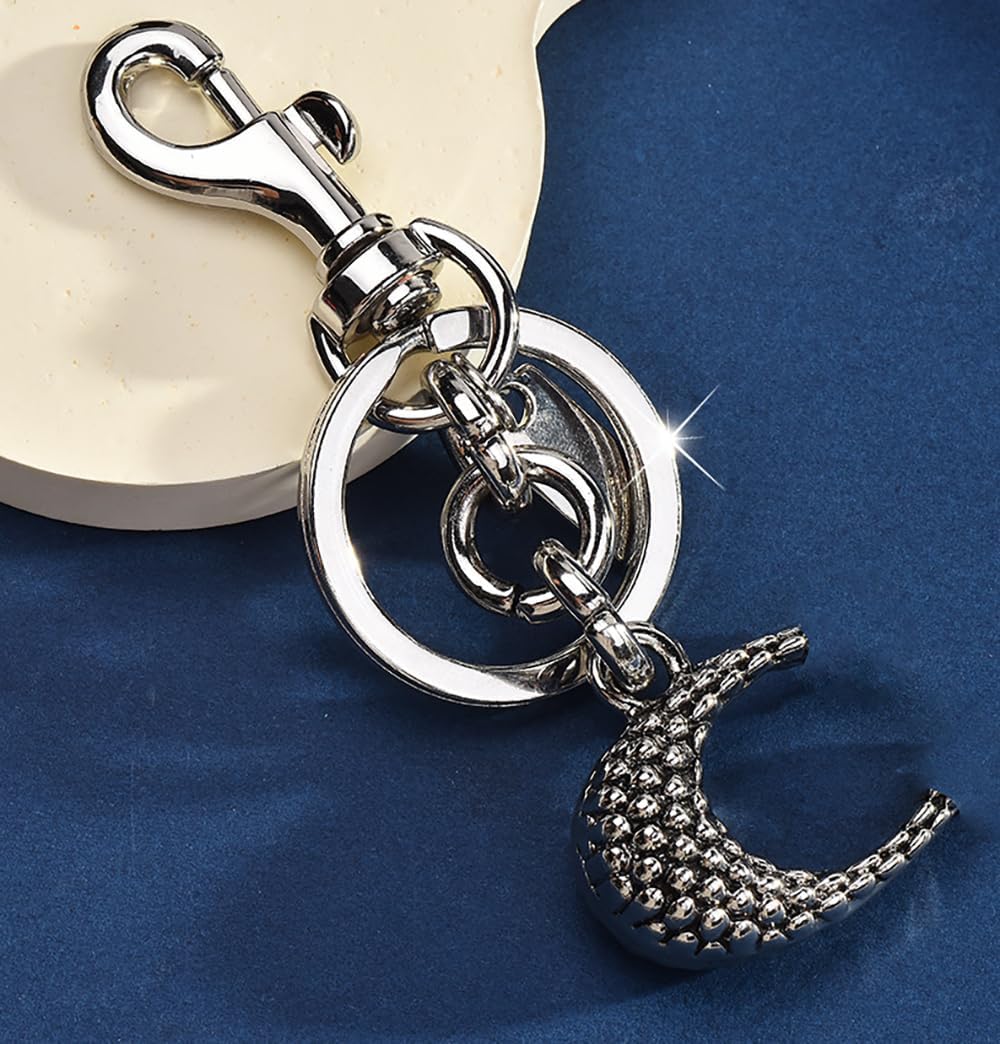 Cute Bag Charms,Handbag Charms for Purses,Snake Printed Letter Keychain,Gift for Women Car Key Accessories - Image 2