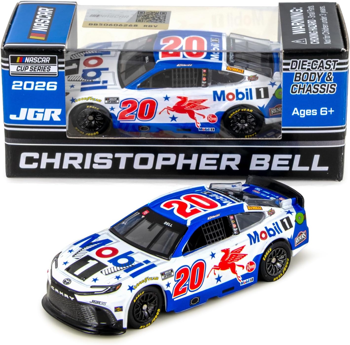 Christopher Bell 2026 Mobil 1 Diecast Car 1:64 Scale