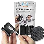 Geddys Mom Watch Your Mouth - The Award Winning Child Safety USDB Port Plug Cover| BPA & Phthalate-Free Charger Protector | Electrical Safety Baby Products (3-Pack, Black)