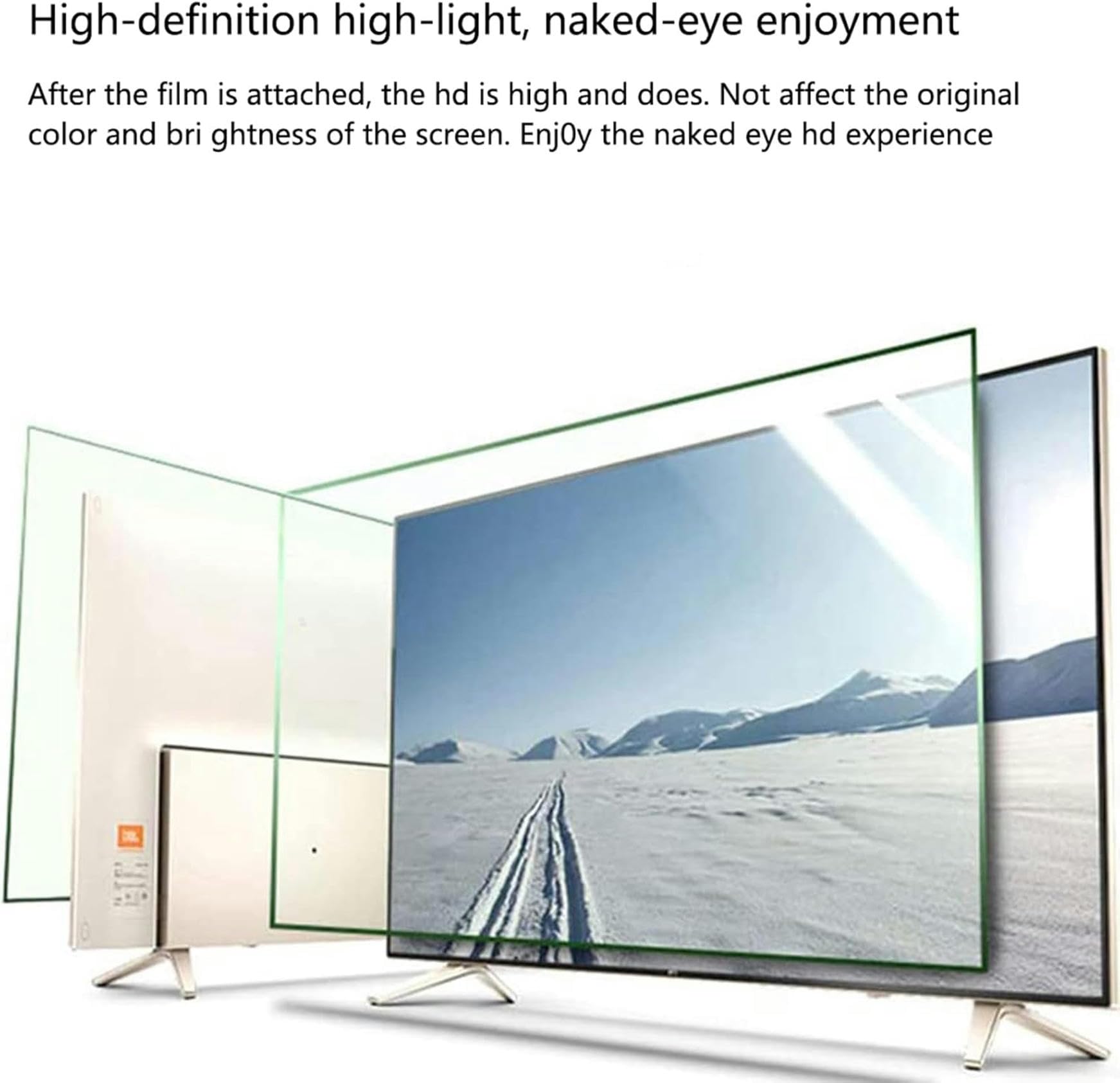 46-Zoll-Displayschutzfolie für LED-Smart-TVs, schützt die Augen, blendfrei, antiblaues Licht, Kratzfest, für LCD, LED, OLED und QLED 4K HDTV,