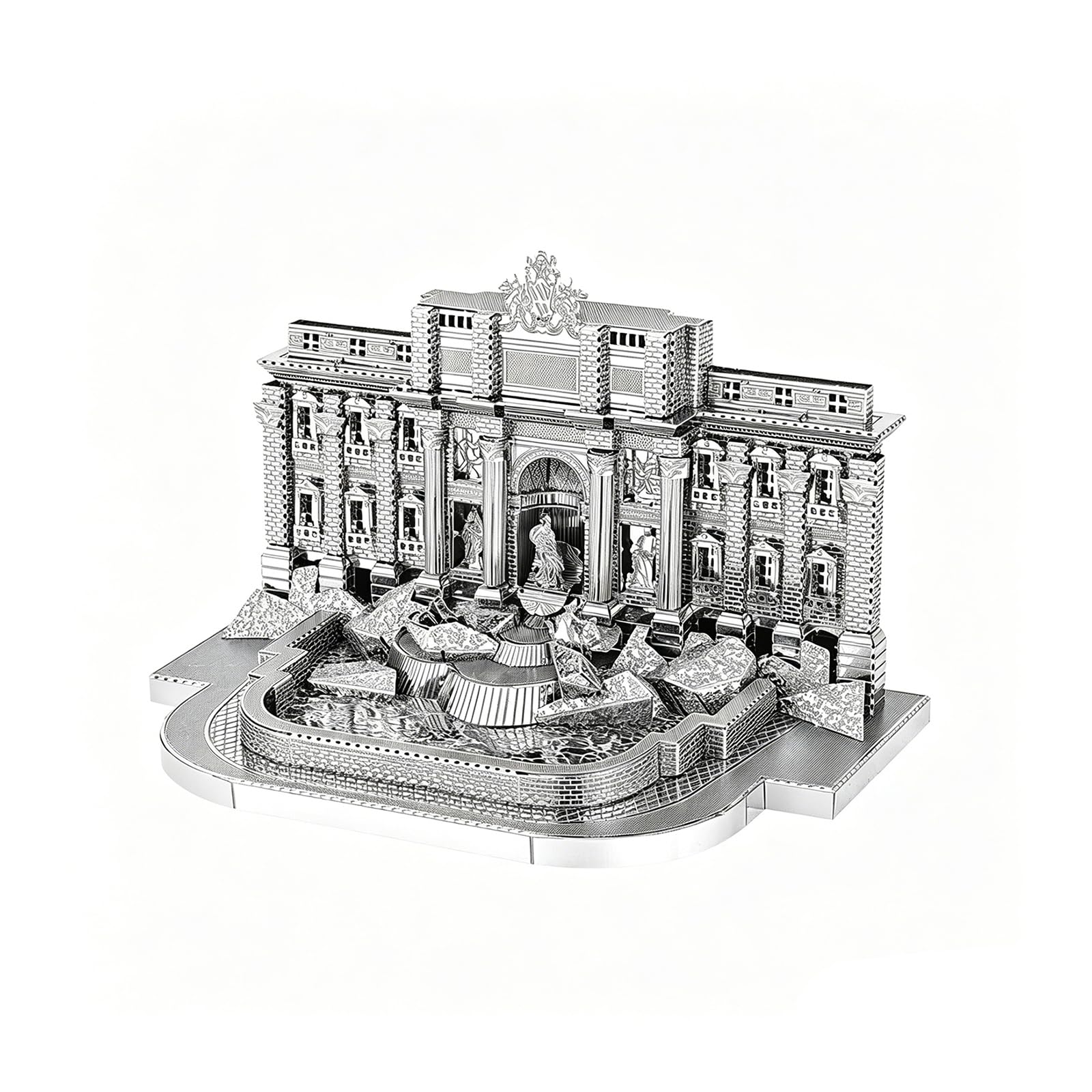 Larcele Kit Puzzle Métal 3D Trevi Fountain dès 14 Ans JSPT-01