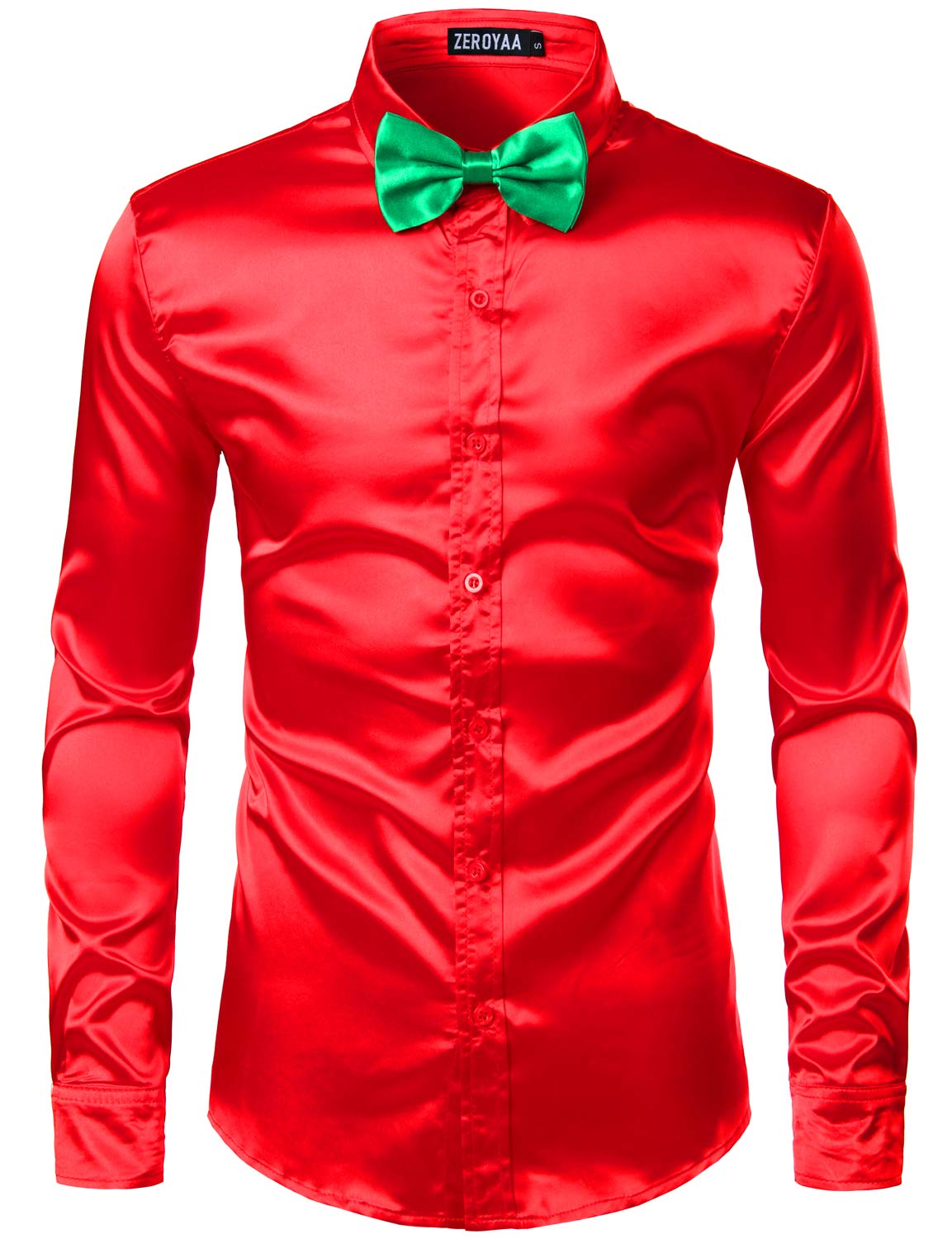 ZEROYAA Men's Classic Button Down Shirt