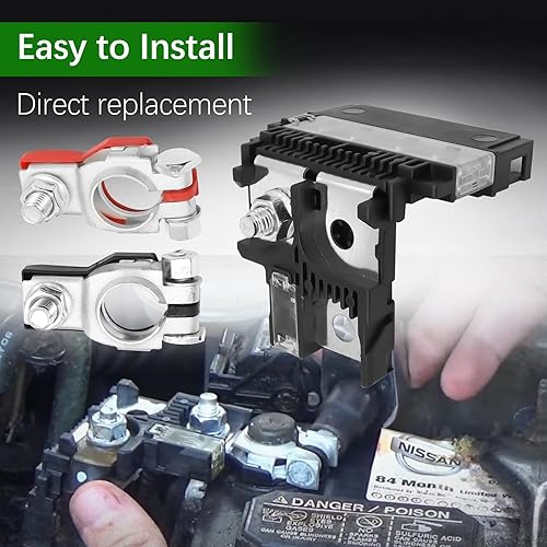 Miniatura 4 de Fusible de batería 24380-79913 y abrazadera de terminal de batería positiva 24340-7F000 para Nissan NV200 2013-2022 350Z 2003-2009 para Infiniti