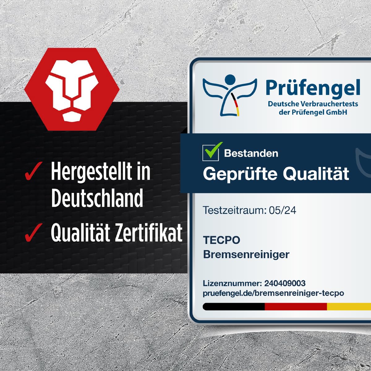 TECPO Putztuchrolle 2-lagig 300 Blatt Putzrolle 23x30 Perforiert Fusselarm + Bremsenreiniger 12x 500ml