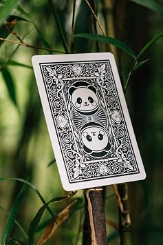 Bicycle Panda Playing Cards Cute Animal Playing Cards 1 Deck, Green