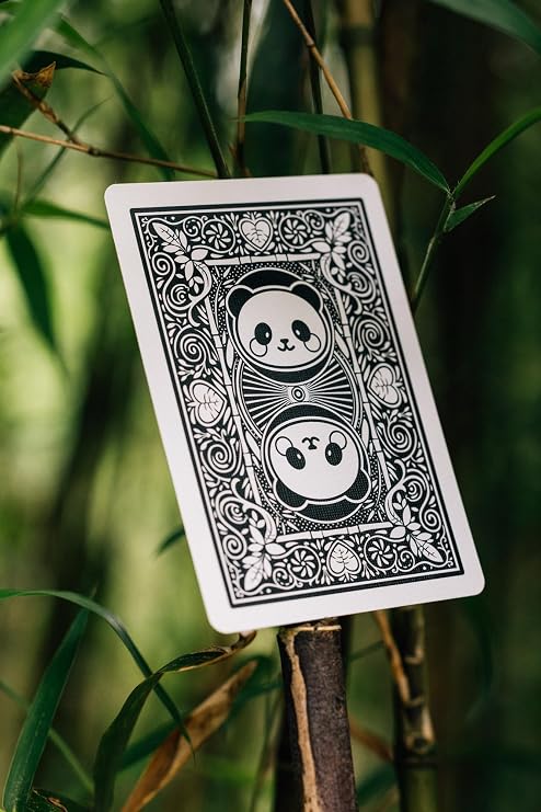 Bicycle Panda Playing Cards Cute Animal Playing Cards 1 Deck, Green