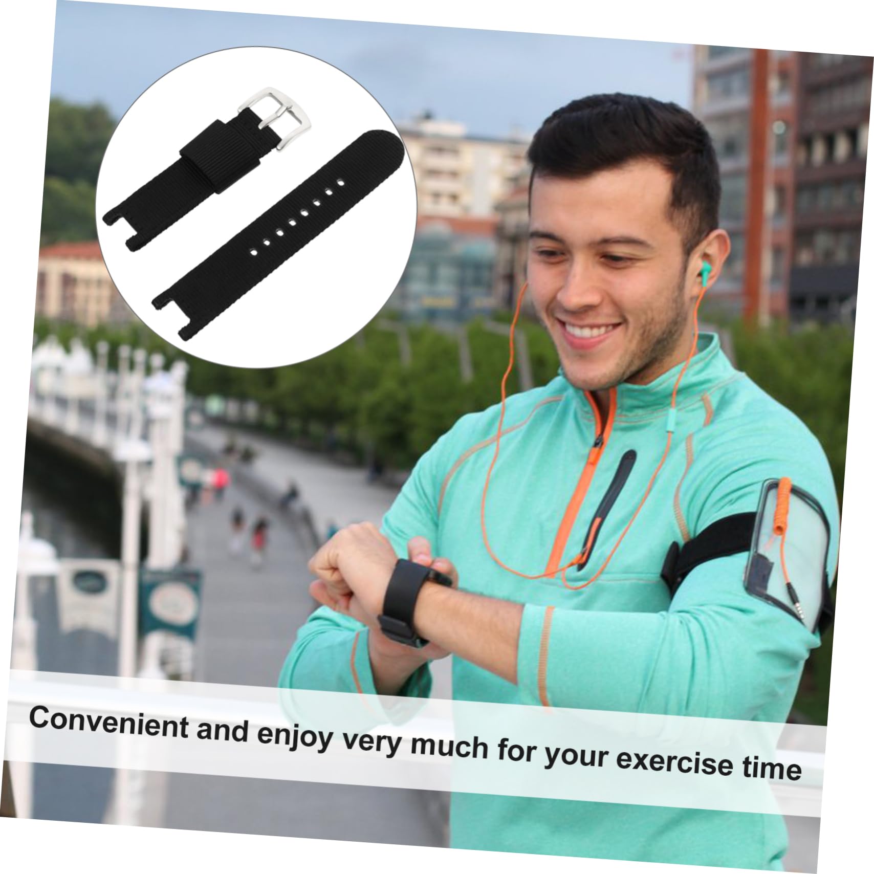 jojofuny 3 Pezzi 22mm Cinturino in Tessuto Nylon Tela Cinturino Compatibile Con Morbido Robusto Regolabile Per Di Compleanno