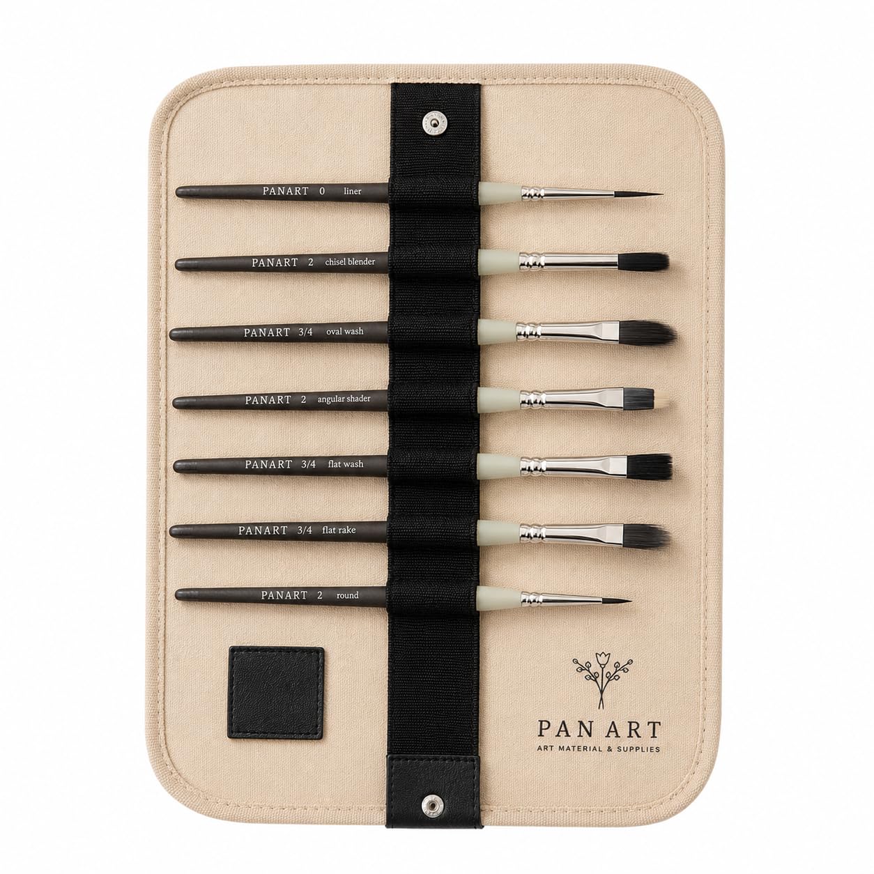 Pan Art Pinselrolle & Etui – Reiseorganizer für Künstler