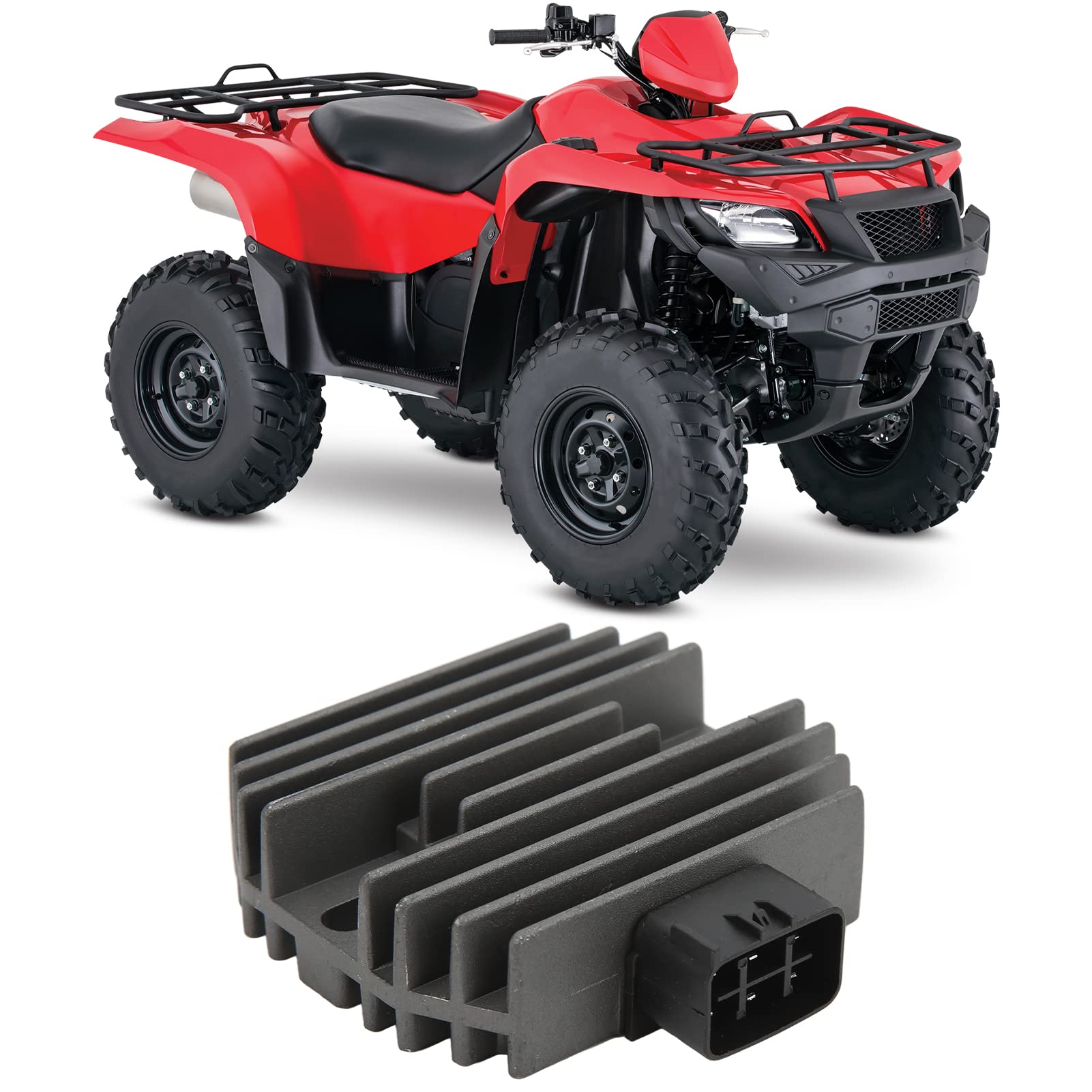 Rectificador de Motocicleta Aramox, Rectificador de Regulador de Voltaje de Motocicleta de 12 V de Repuesto para King Quad 450 500 700 750