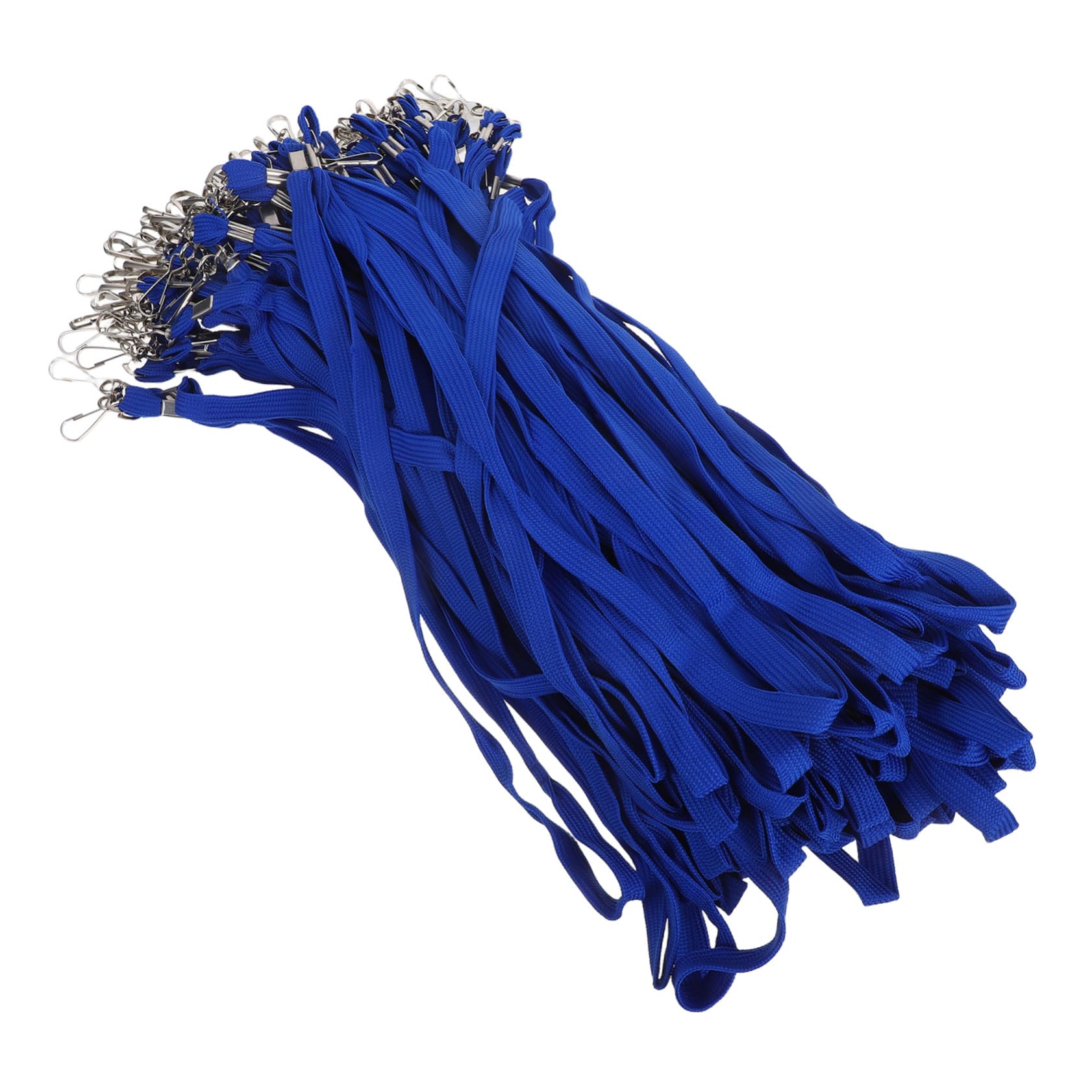 100 Pezzi Lanyard per Badge Id con Gancio Resistente Cordino per Ufficio Scuola e Lavoro Professionale e Sicuro