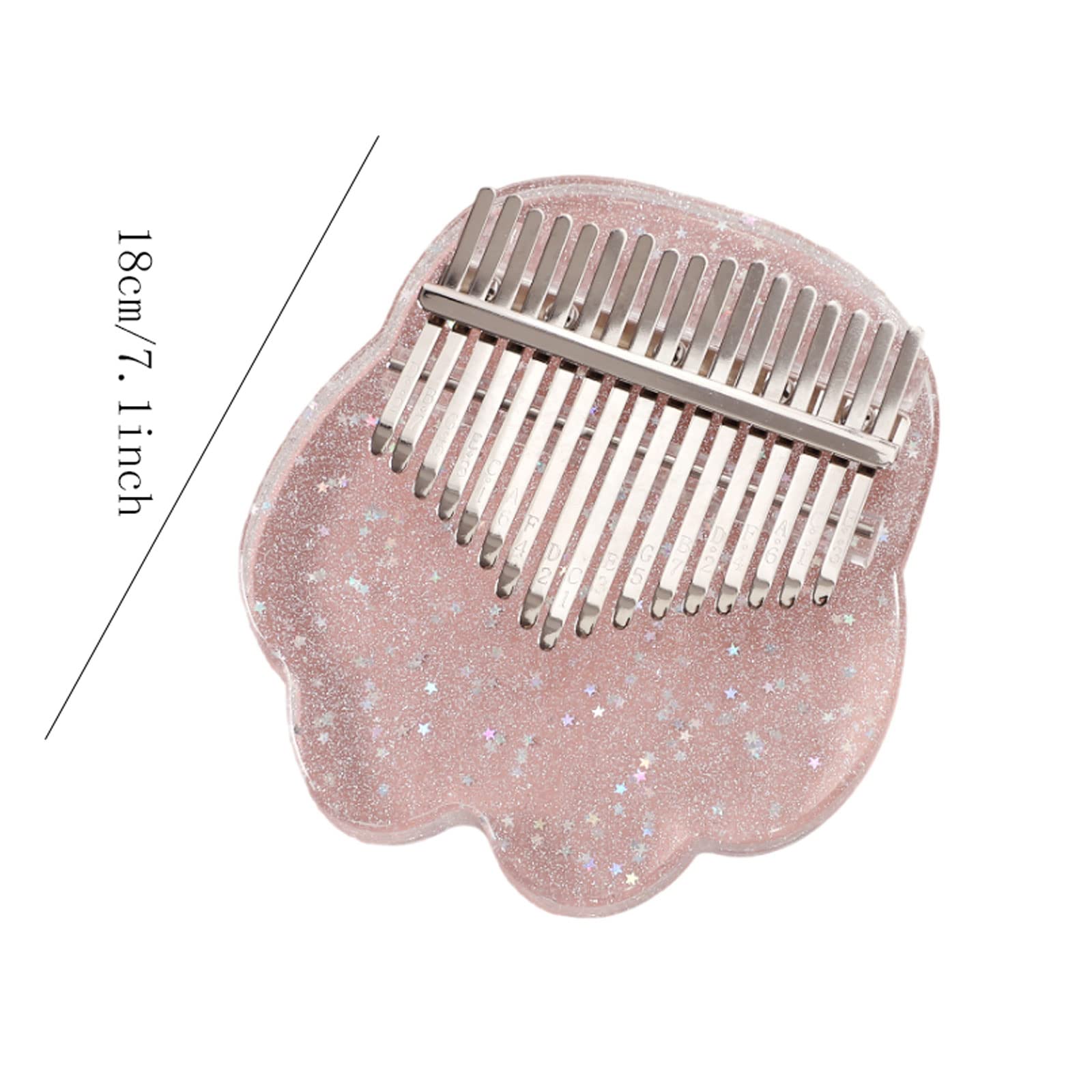 Suono Squisito Thumb Piano 17 Tasti Crystal Star Finger Piano in Acrilico ， 3 Diverse Forme ， Strumento Musicale Regalo per Principianti Amanti della Musica Facile da Giocare