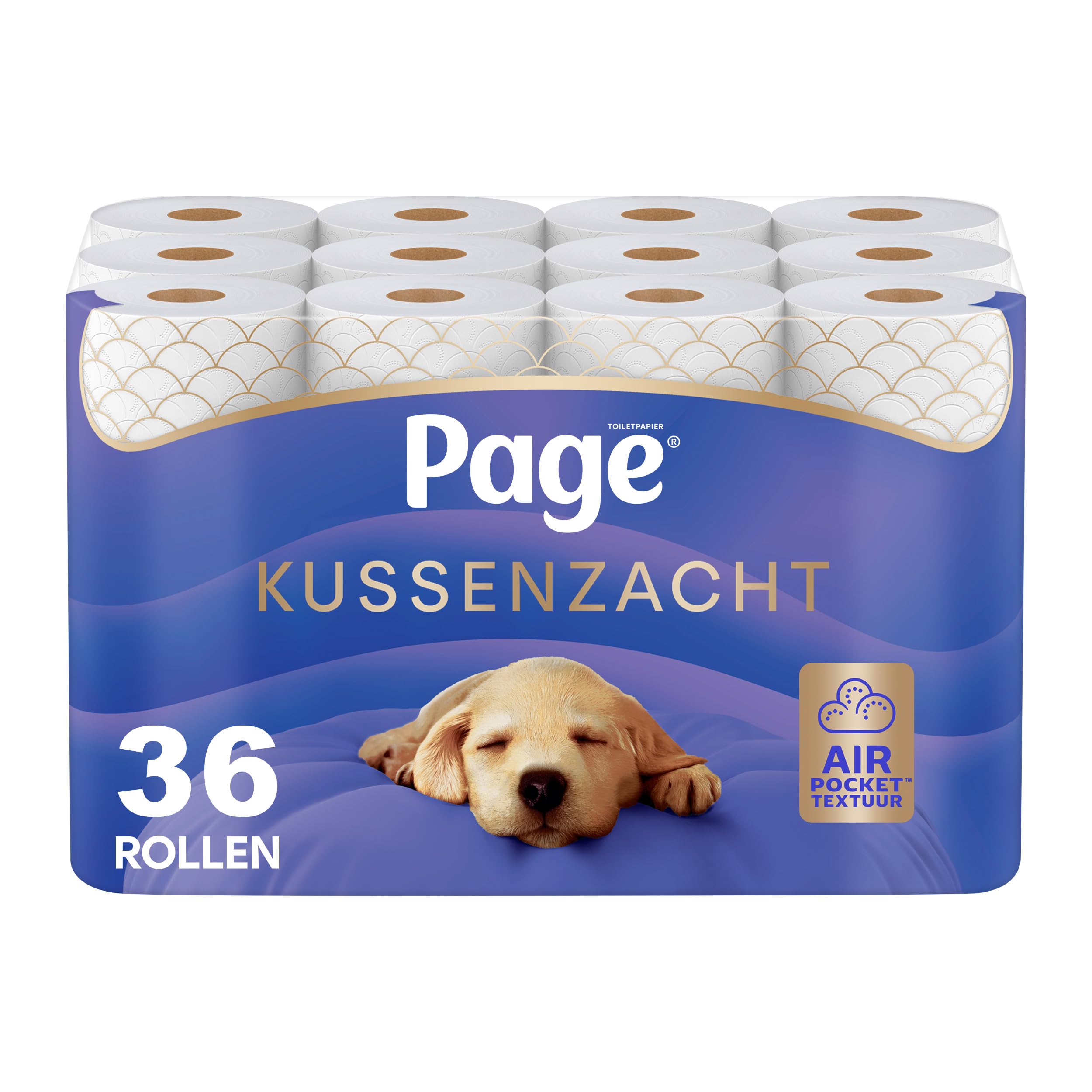 Page toiletpapier - Kussenzacht wc papier - 36 rollen - met extra zijde - Voordeelverpakking