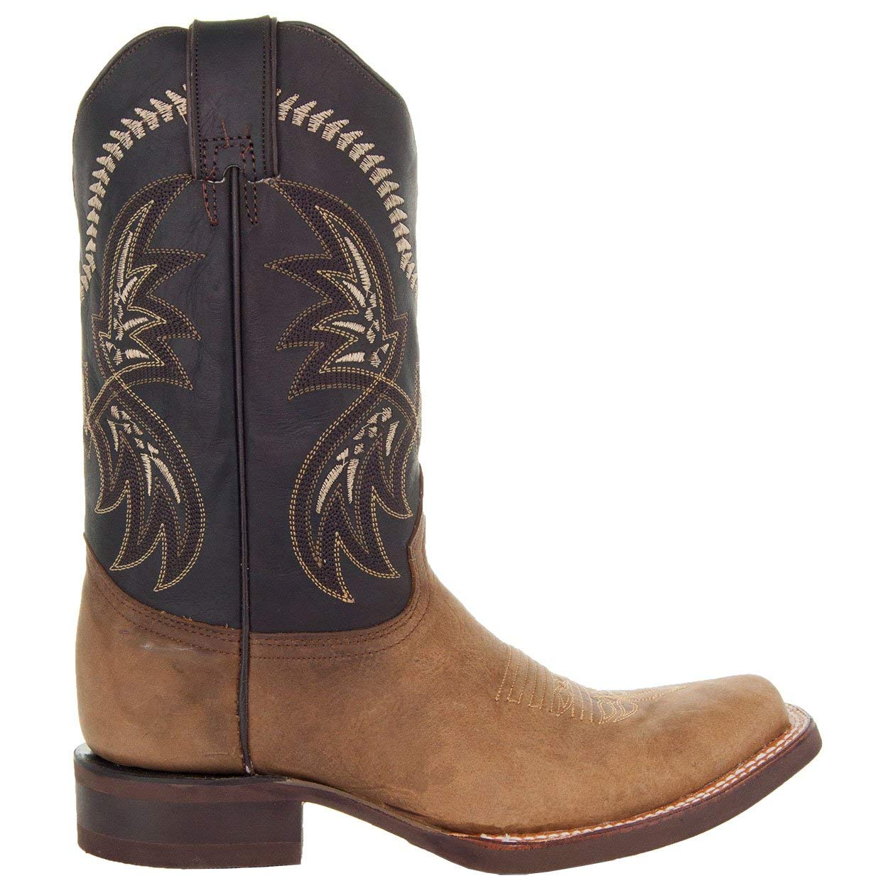 Soto Boots Men's Square Toe Cowboy Boots H4002 - Genuine Leather, Handcrafted In Mexico, Goodyear Welt