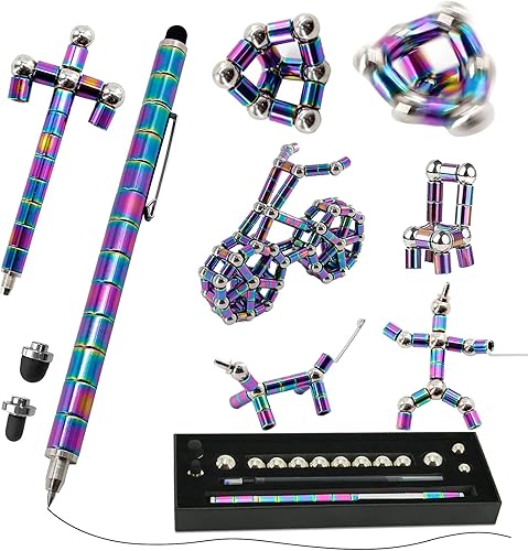 Bolígrafo de juguete magnético de descompresión, para aliviar el estrés, para aliviar la presión, novedoso bolígrafo de juguete, bolígrafo Strato