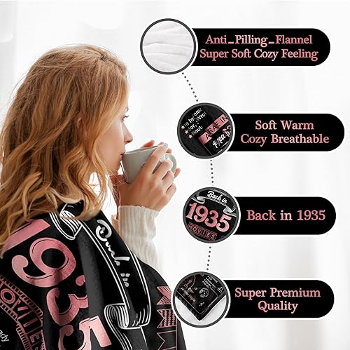 Miniatura 5 de Regalos de cumpleaños número 30 para mujeres y hombres manta de aniversario de 30 cumpleaños de 1993 decoraciones de boda que cumplen 30 años idea