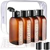 Travel Bottles for Toiletries 4pcs 100ml Leak Proof Travel Size Toiletries TSA Approved Travel Shampoo and Conditioner Bottles Reusable Travel Kit Plastic Squeeze Bottles with Flip Cap