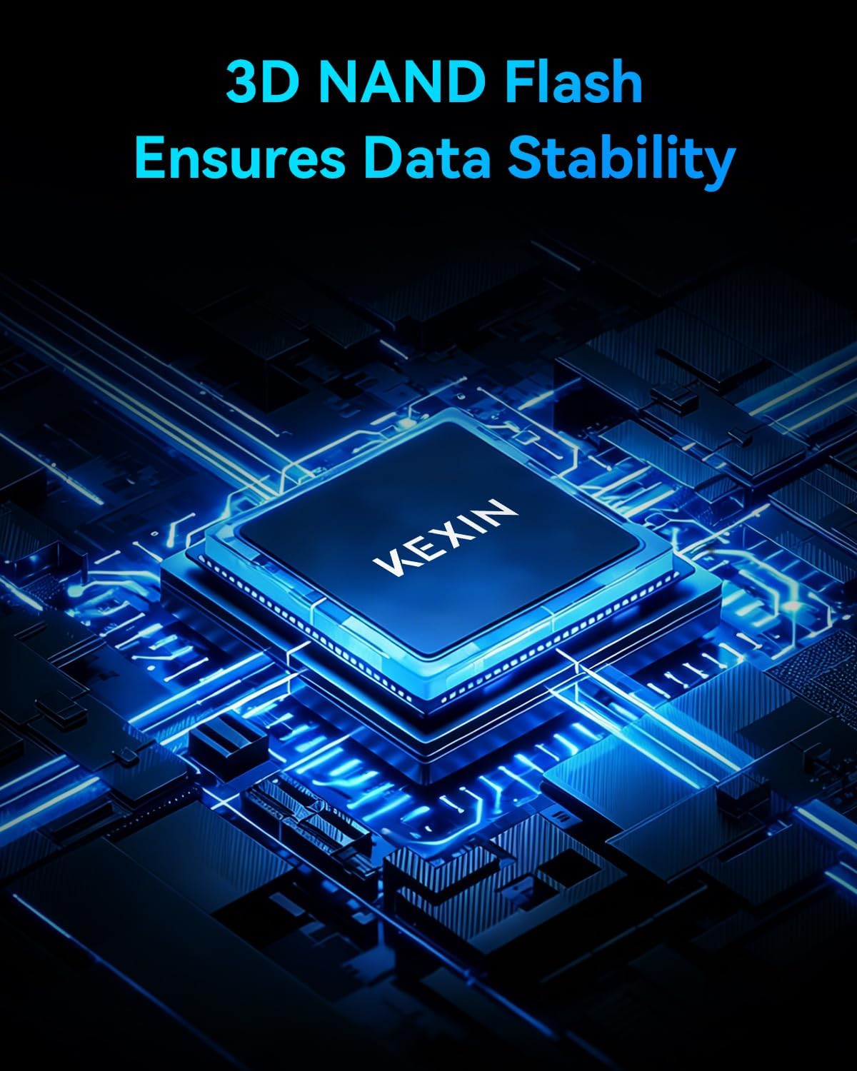 KEXIN SSD 128GB SATA III Internal Solid State Drive 2.5-inch Internal SSD 128G up to 450MB/s SATA 3.0 Internal Drive 3D NAND Flash Internal SSD for Laptop PC Storage and Upgrade