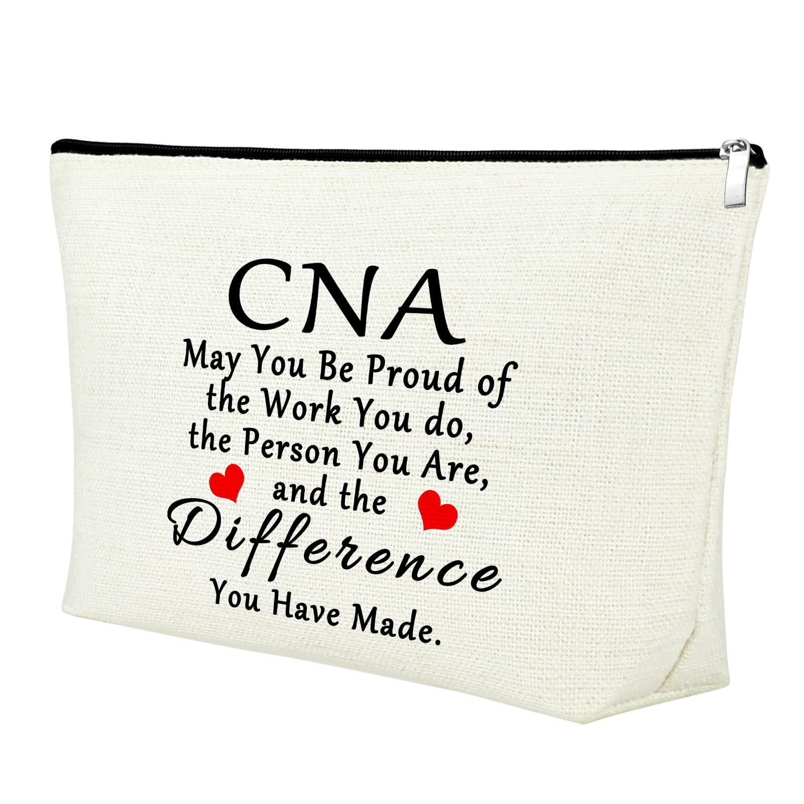 CNA Gift Makeup Bag Certified Nursing Assistant Gifts CNA Bag Gifts for CNA Medical Nurse Appreciation Gift for Women CNA Week Gifts Thank You Gift