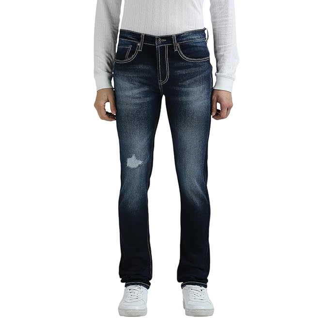 Pepe Jeans Men's Mid Rise Slim Jeans