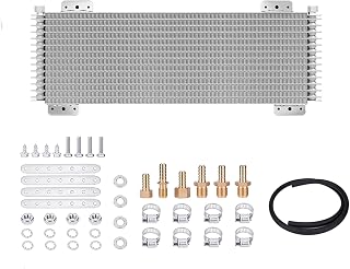 40k Transmission Oil Cooler Kit Compatible with Heavy Duty 40,000 GVW Max Low Pressure Drop Trans Cooler with Mounting Hardware, Towing Applications and Advanced Cooling Protection #LPD47391