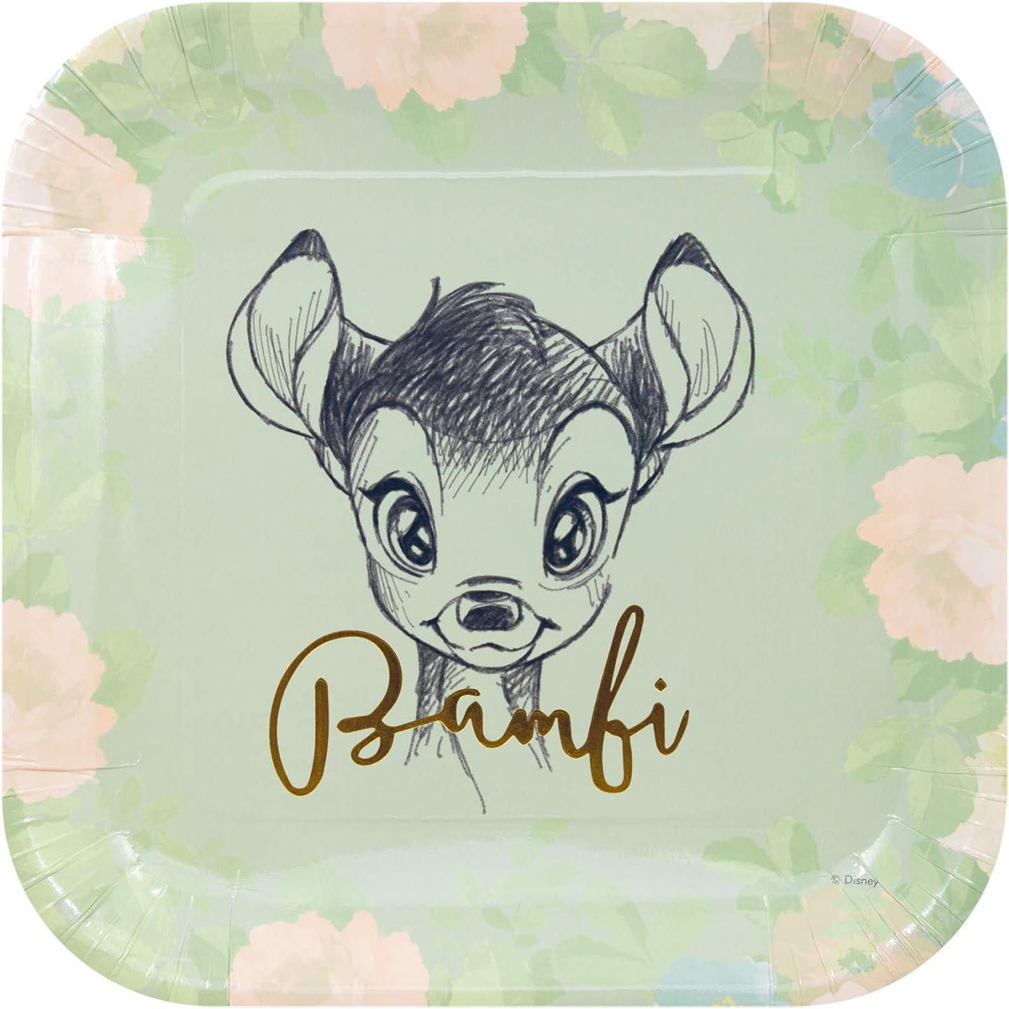 Disney Bambi 78088 PR89039 Plates, Mint,25 centimeters