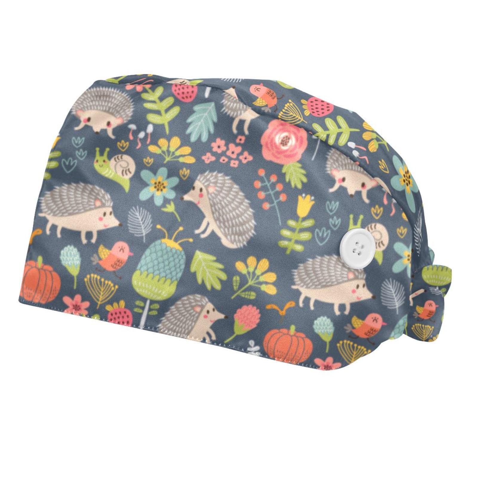 Chapeaux bouffants 2PCS de travail ajustables avec bandeau frontal - 6