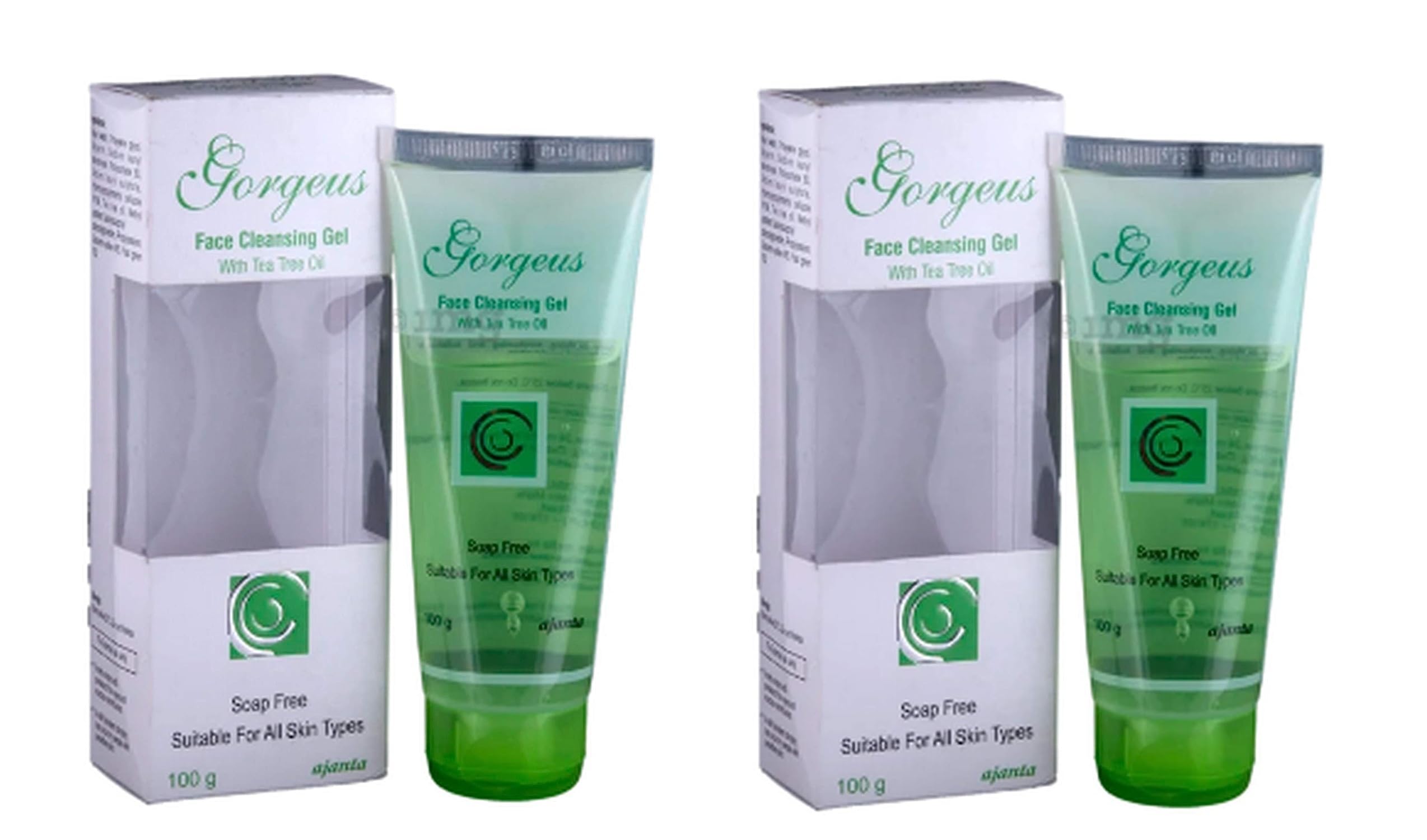 GORGEUS Face Cleansing Gel With Tea Tre Oil Face Wash (100gm) PACK OF 2.
