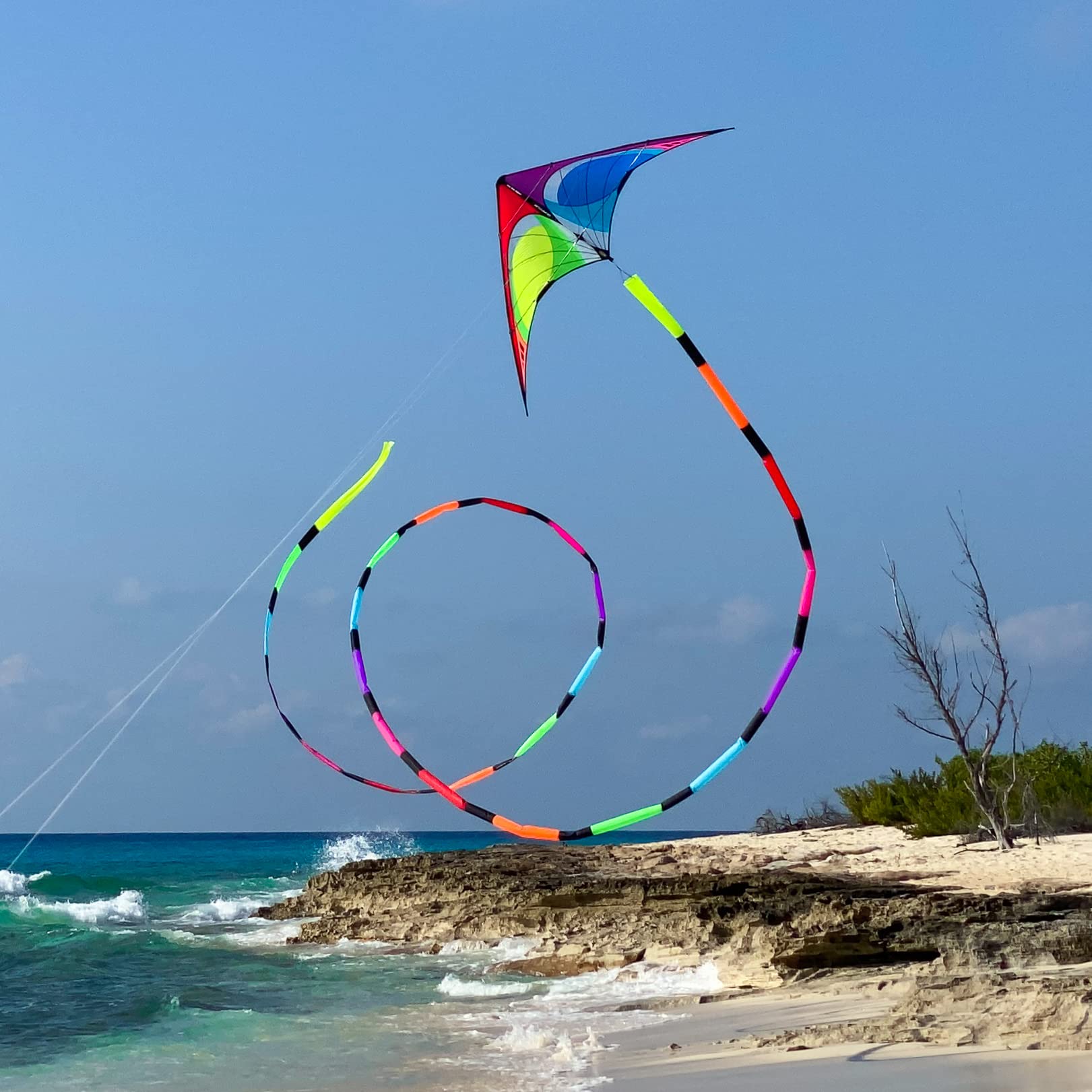 Prism Tube Tail 75 ft. Rainbow