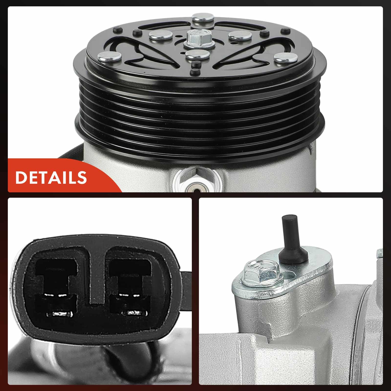 Frankberg Compresor de aire acondicionado con embrague Compatible con 169 312 319 312 519 500 312 500 C 312 Punto 188 Doblo 119 223 Barchetta 183incl. aceite premezclado