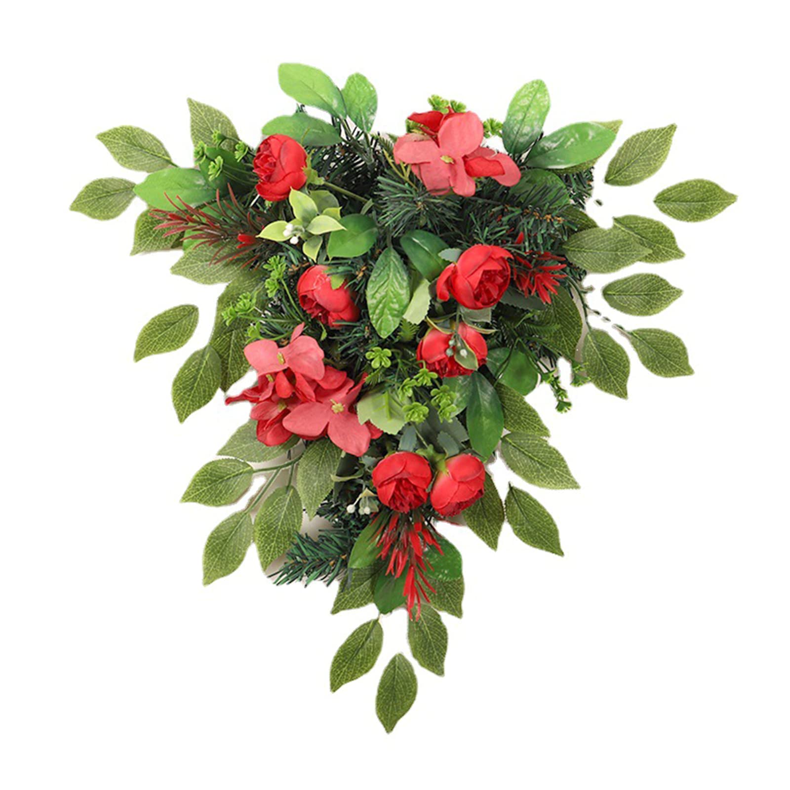 Xinsheinelry Christmas Hanging Sign Front Wall Decor Ornament Door Wreath Garland for Wedding Wall Home Decorations Ornament Pendant Wreaths for Garland Decor Tree