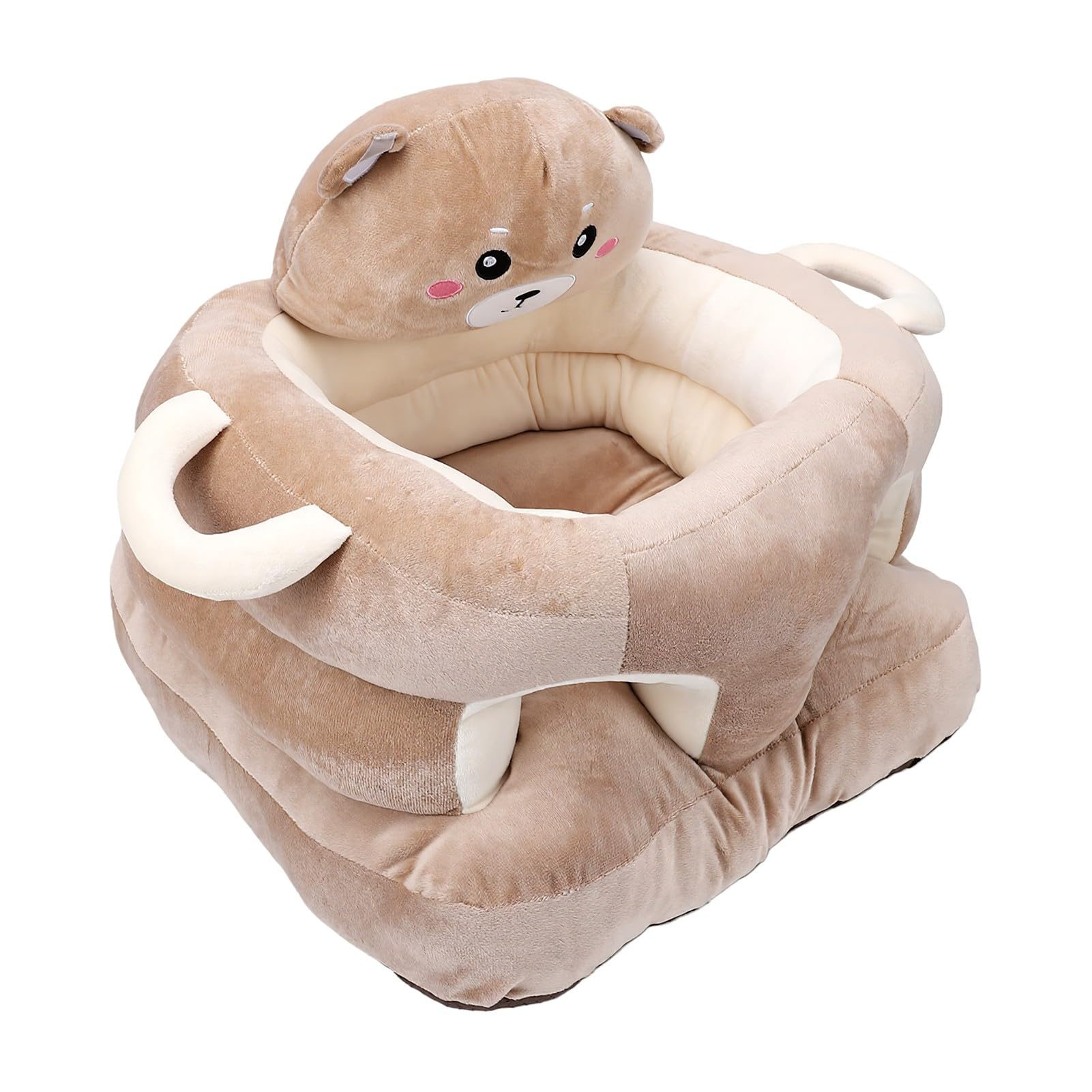 CHICIRIS Divano per Bambini Simpatico Peluche Cartoon Animal Sedia di Supporto per la Schiena per Neonati e Bambini Piccoli Materiale Morbido Peluche (Orsa)