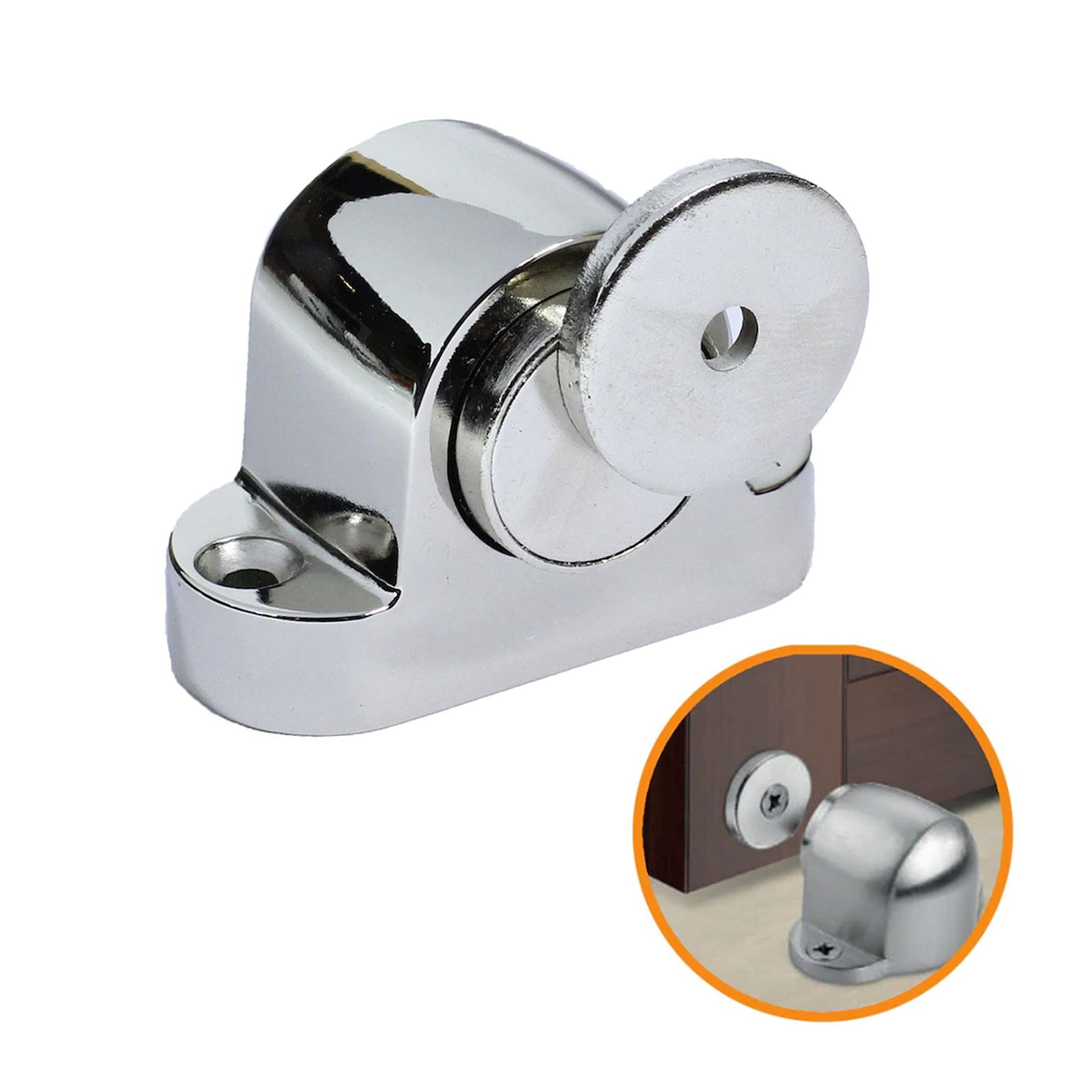 Badem10 Nobel Manyetik Kapı Tamponu Stoperi Nikel Kapı Stopu Mıknatıslı
