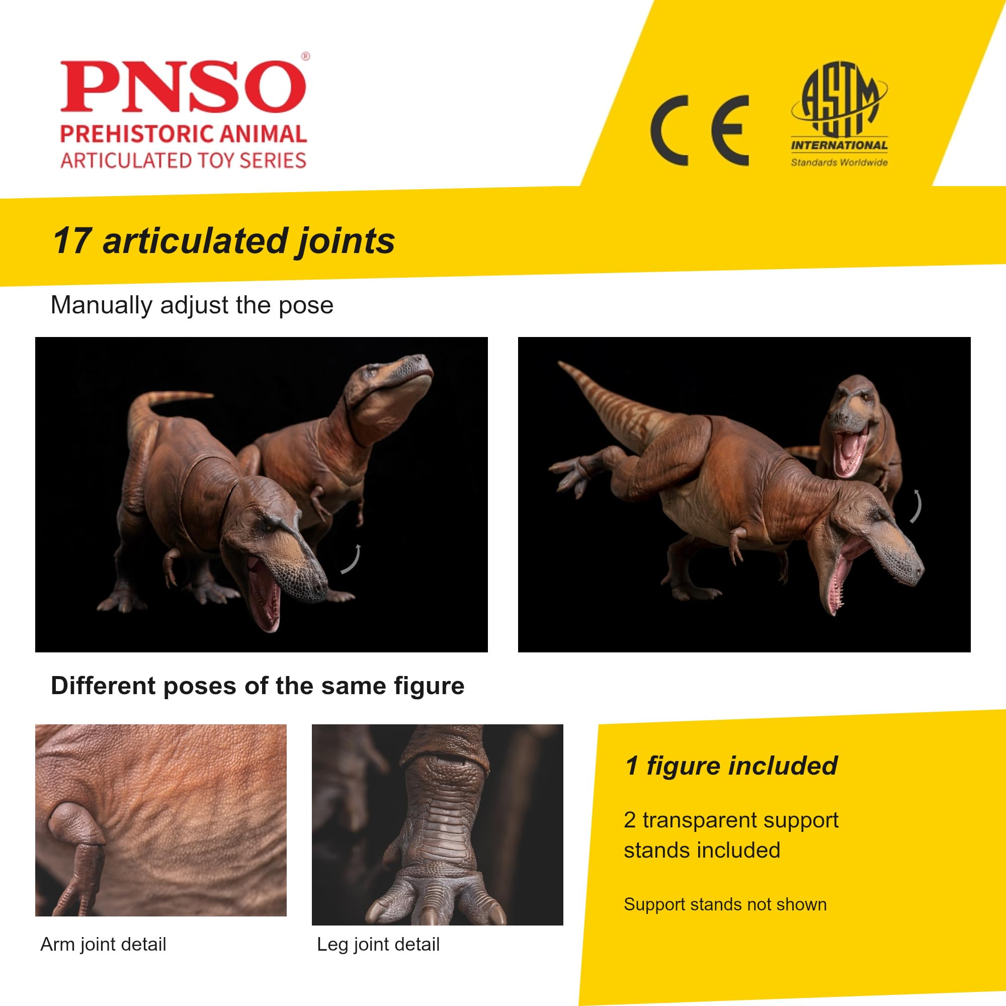 Amazon.co.jp: PNSO 先史時代の動物 関節式おもちゃシリーズ:01
