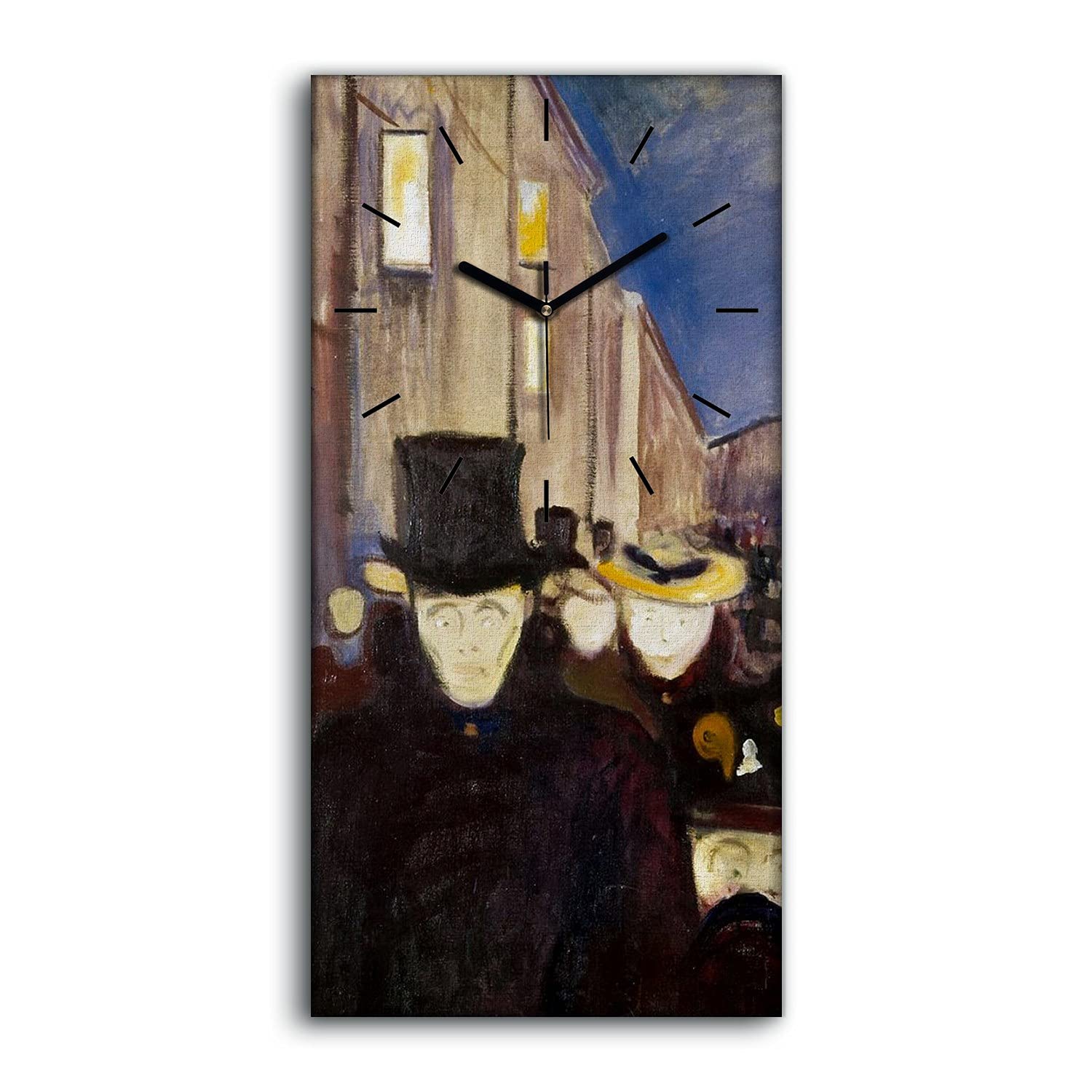 Image Art Moderne Horloge sur Toile Premium avec Mécanisme Silencieux 30x60