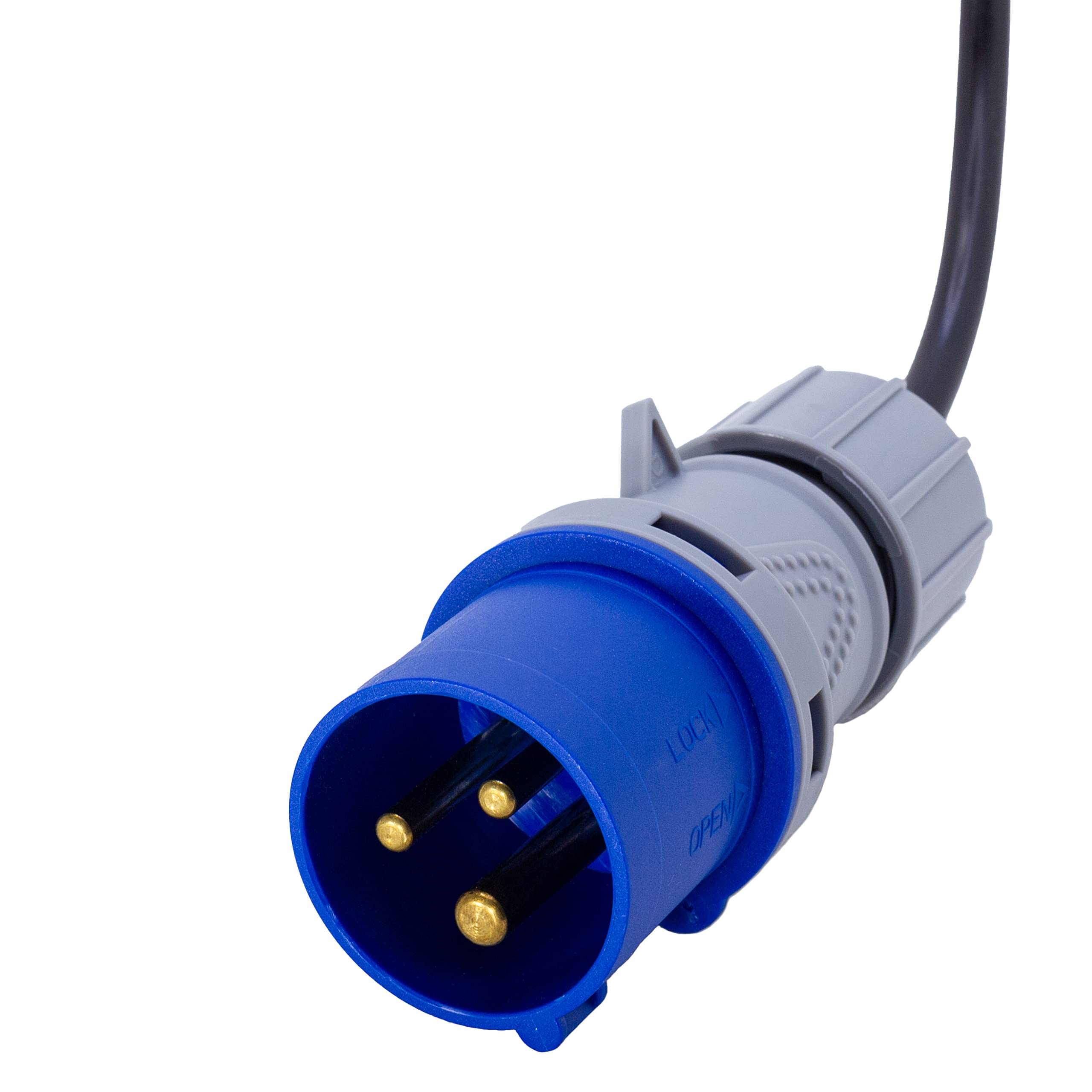 Prolunga Adattatore 10 metri con Spina Cee e Presa Standard Tedesco - Cavo 3G1.5 - Protezione IP44 - Camper Campeggio Cantiere Giardino (10 metri)