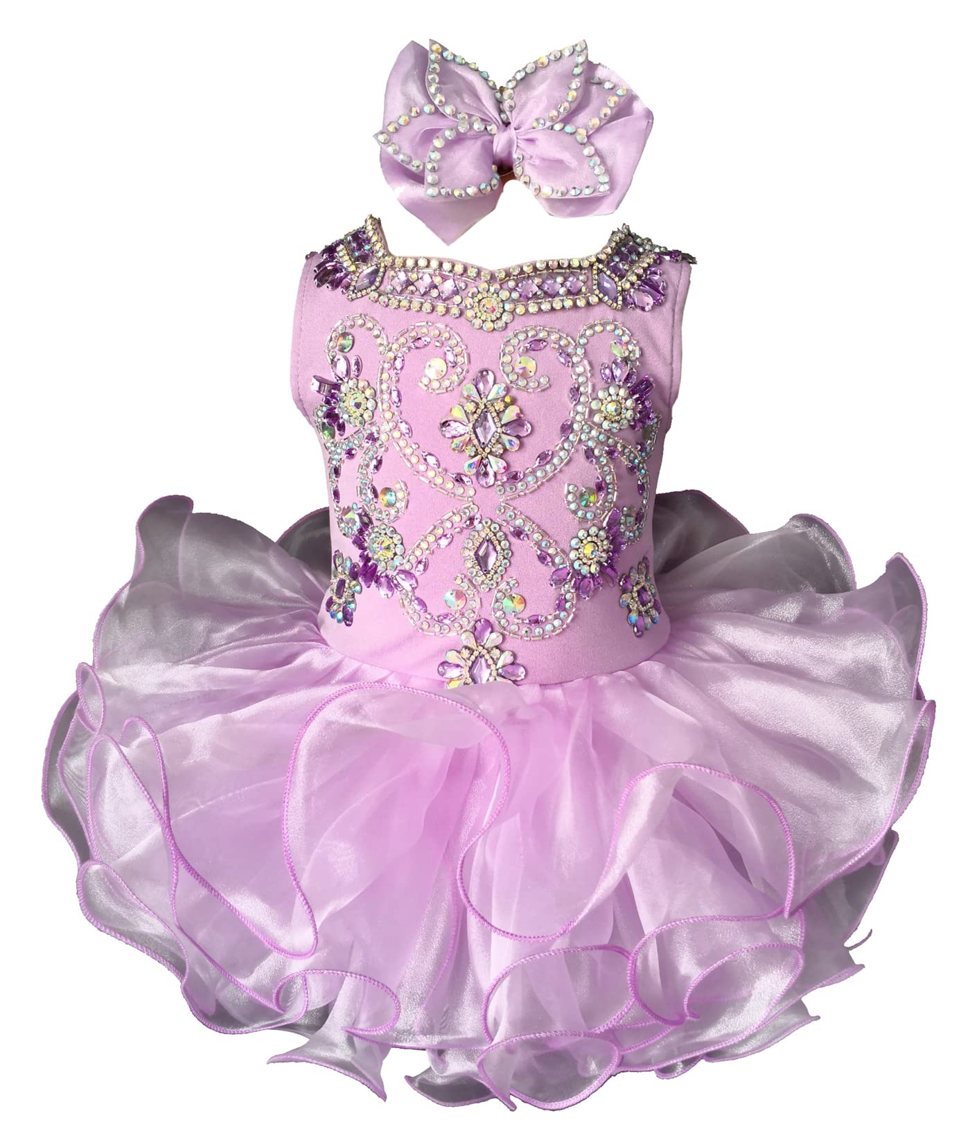 Jenniferwu Vestido Bebé Niñas Moderna/Ajustada - Morado - 12 -18 Meses