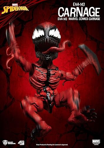 Miniatura 9 de Beast Kingdom Marvel Comics Carnage EAA-143 Egg Attack Figura de acción, multicolor