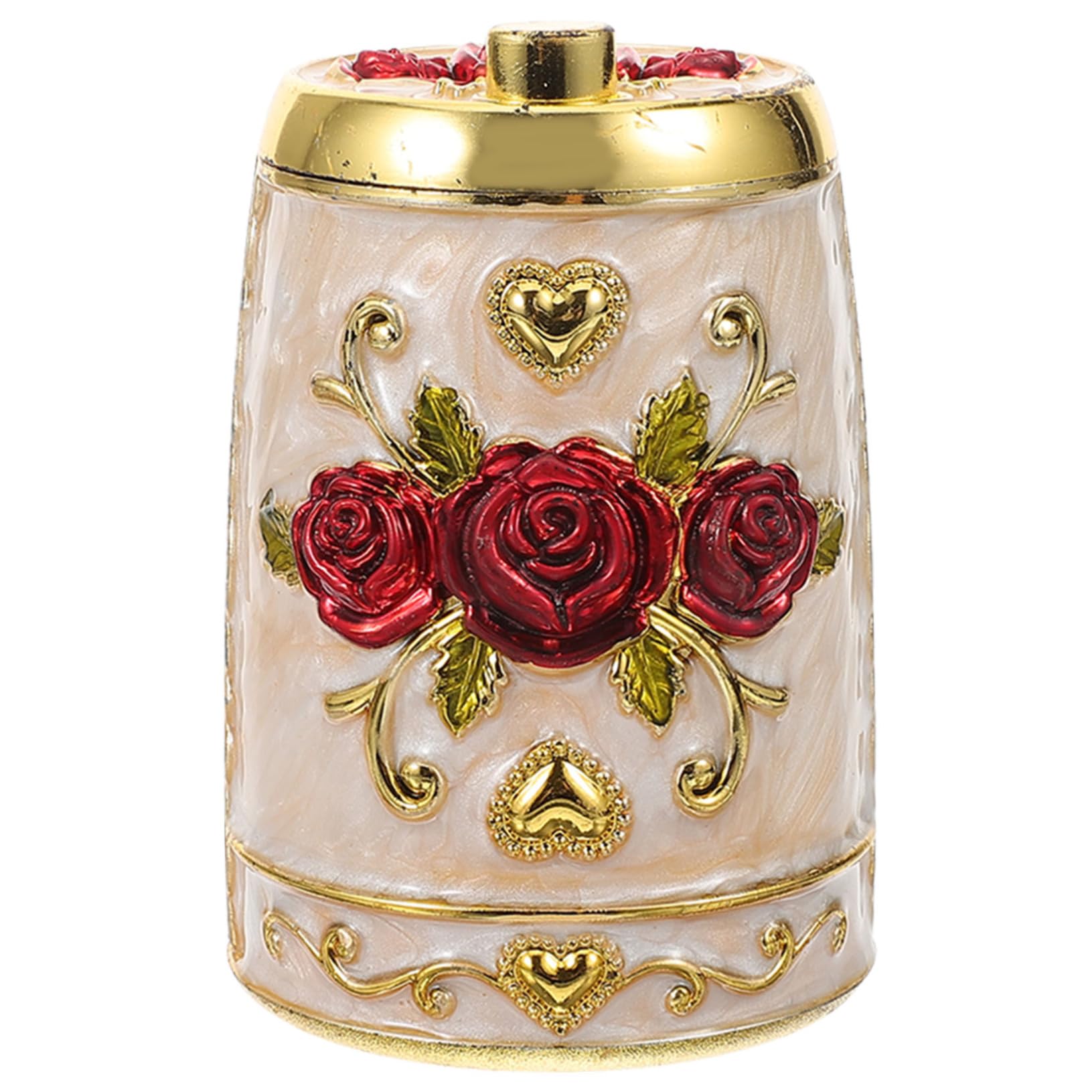 Cabilock Automatic Toothpick Holder Box Pressing Type Toothpick Dispenser Vintage Style for Kitchen and Dining and Convenient Home Organizer