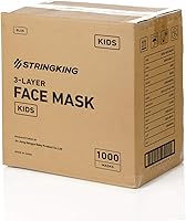Vista 7 de StringKing Mascarillas desechables para niños para protección, filtro de calidad premium, máscara para niños