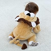 Vista 78 de TONWHAR Baby Boy's Girl's Animal Bodysuit Infant And Toddler's Romper Jumpsuit Halloween Costume Partywear Mono marrón