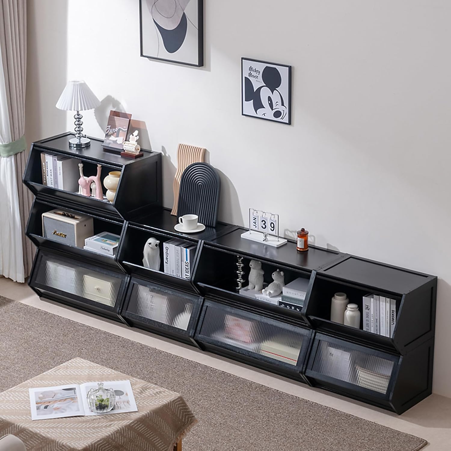 Drawers Dresser Chests for Bedroom (Single Unit), Bamboo Vintage Chests of Drawers, Rustic Dressers Chest Organizer for Bedroom, Living Room, Hallway