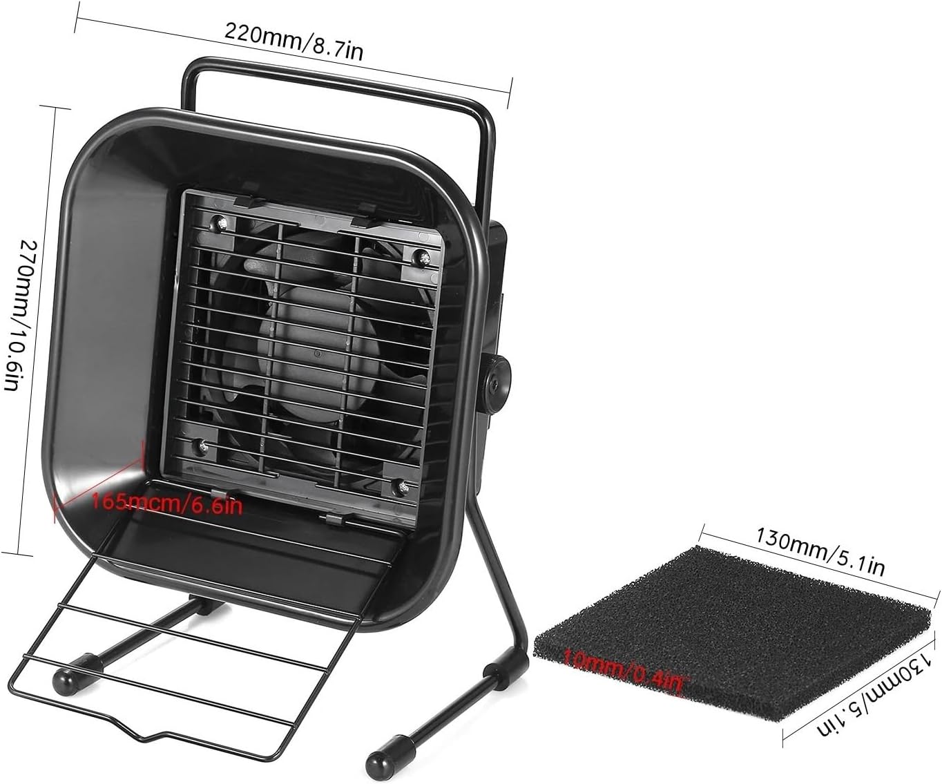 16W Fume Extractor Solder Smoke Absorber with Active Carbon Filter Sponge Adjustable Angle Quiet Fan Compatible with Soldering Station(US Plug)