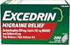 Excedrin Migraine Relief Caplets to Alleviate Migraine Symptoms - 200 Count