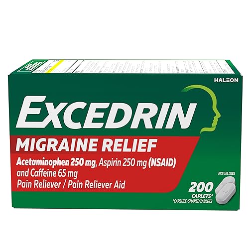 Miniatura 5 de ONLYCARE Paquete de tapas para aliviar la migraña con cápsulas de alivio de migraña Excedrin - 200 unidades