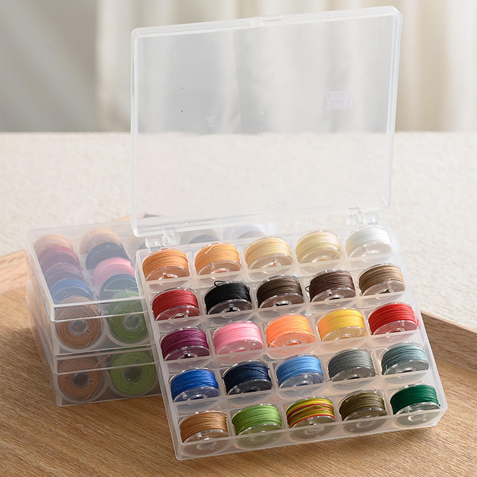 25 Rotoli Filo Cerato Colorato - Cotone Cerato 10m X 0.55mm Per Fai Da Te E Cucito