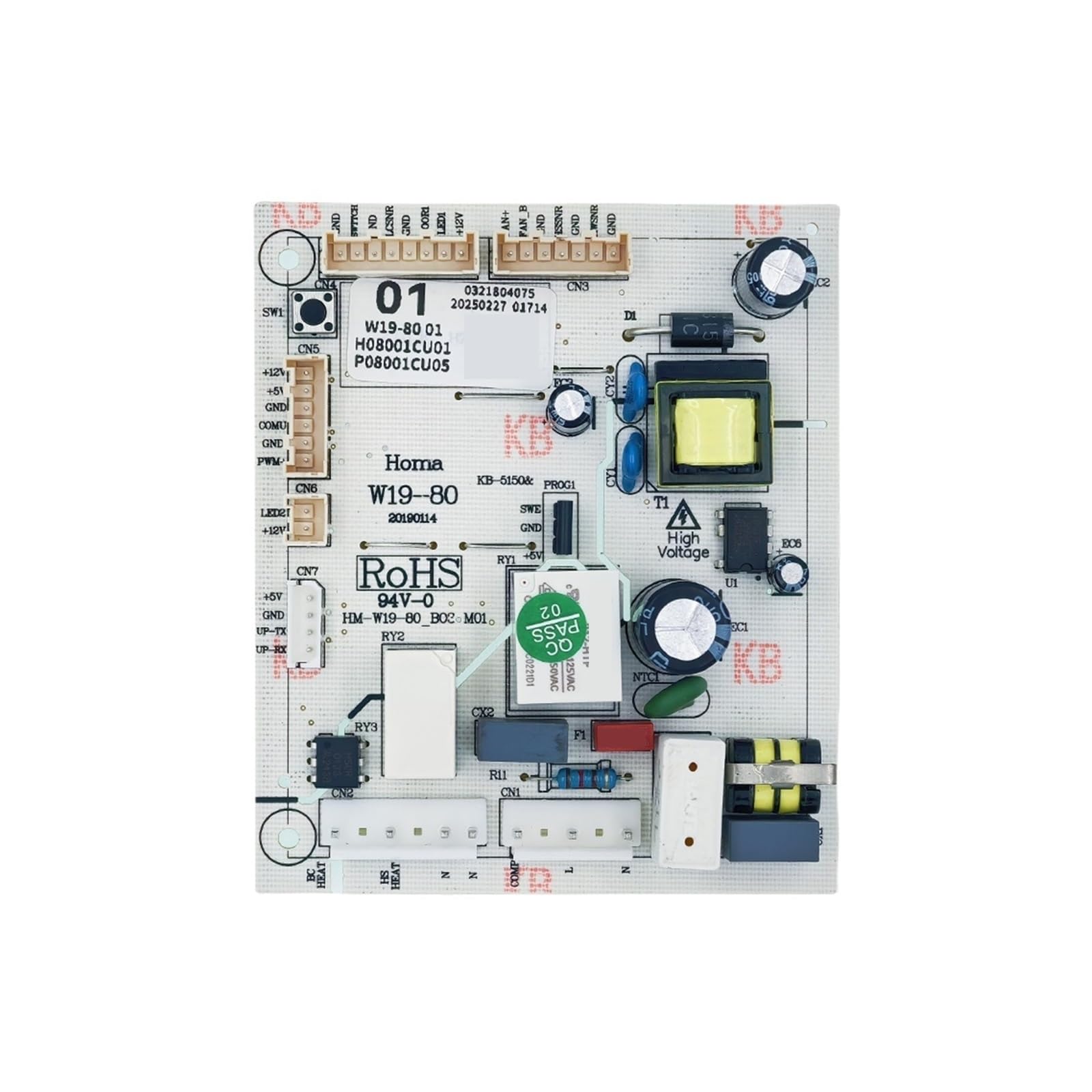 Qqtd665bet One Color W19-80 01 Control Board Refrigerator Circuit Pcb Fridge Motherboard Freezer Parts